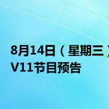 8月14日(星期三)CCTV11节目预告