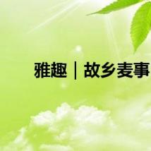 雅趣｜故乡麦事