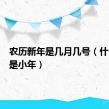 农历新年是几月几号(什么时候是小年)