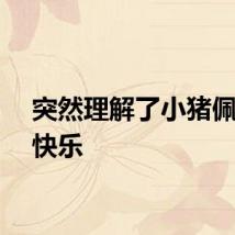 突然理解了小猪佩奇的快乐