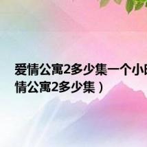 爱情公寓2多少集一个小时（爱情公寓2多少集）
