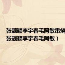 张靓颖李宇春毛阿敏串烧歌曲(张靓颖李宇春毛阿敏)