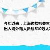 今年以来，上海边检机关累计查验出入境外籍人员超510万人次