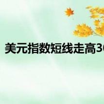 美元指数短线走高30点