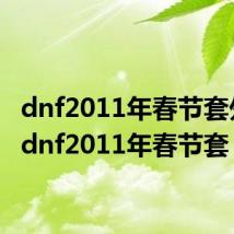 dnf2011年春节套外观(dnf2011年春节套)