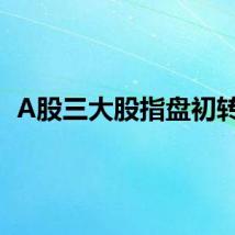 A股三大股指盘初转涨
