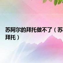 苏阿尔的拜托做不了（苏阿尔的拜托）
