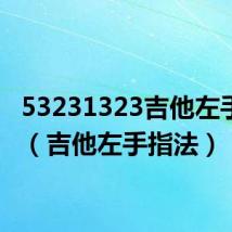53231323吉他左手指法(吉他左手指法)