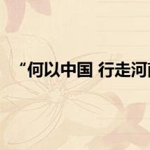“何以中国 行走河南”