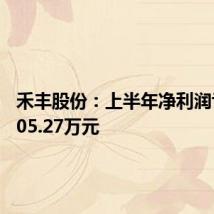禾丰股份:上半年净利润亏损3405.27万元