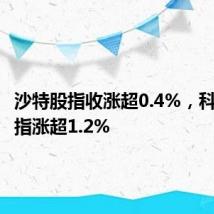 沙特股指收涨超0.4%,科威特股指涨超1.2%