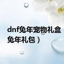 dnf兔年宠物礼盒(dnf兔年礼包)