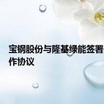 宝钢股份与隆基绿能签署战略合作协议