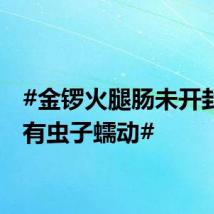 #金锣火腿肠未开封袋内有虫子蠕动#
