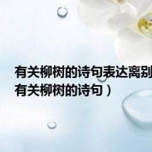 有关柳树的诗句表达离别之情（有关柳树的诗句）