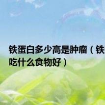 铁蛋白多少高是肿瘤(铁蛋白高吃什么食物好)