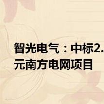 智光电气:中标2.35亿元南方电网项目