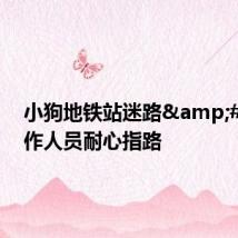 小狗地铁站迷路&#32;工作人员耐心指路