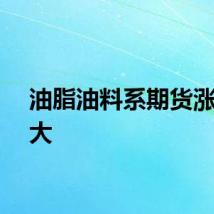 油脂油料系期货涨幅扩大