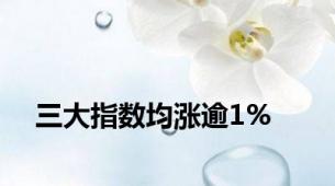 三大指数均涨逾1%