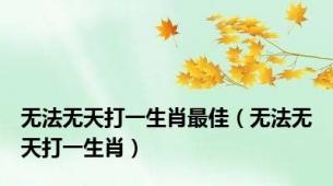 无法无天打一生肖最佳（无法无天打一生肖）