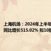 上海机场：2024年上半年净利润同比增长515.02% 拟10股派1元