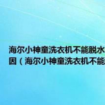 海尔小神童洗衣机不能脱水什么原因（海尔小神童洗衣机不能脱水）
