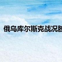 俄乌库尔斯克战况胶着