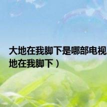 大地在我脚下是哪部电视剧(大地在我脚下)