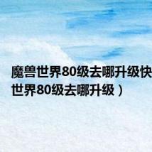 魔兽世界80级去哪升级快(魔兽世界80级去哪升级)