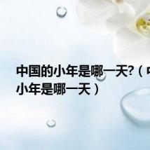 中国的小年是哪一天?(中国的小年是哪一天)