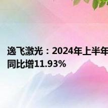 逸飞激光:2024年上半年净利润同比增11.93%
