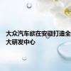 大众汽车欲在安徽打造全球第二大研发中心