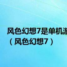 风色幻想7是单机游戏吗（风色幻想7）