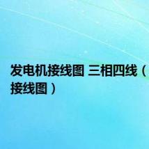 发电机接线图 三相四线（发电机接线图）
