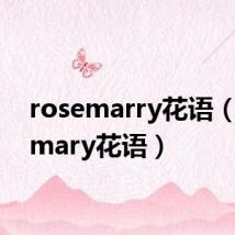 rosemarry花语(rosemary花语)