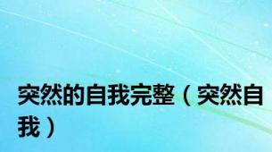 突然的自我完整（突然自我）