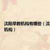 沈阳早教机构有哪些（沈阳早教机构）