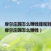 摩尔庄园怎么赚钱提现到微信（摩尔庄园怎么赚钱）