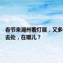 春节来湖州看灯展,又多一个新去处,在哪儿?