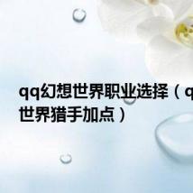 qq幻想世界职业选择(qq幻想世界猎手加点)