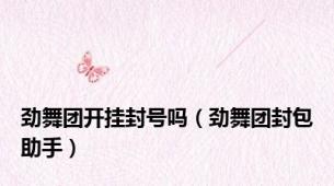 劲舞团开挂封号吗（劲舞团封包助手）