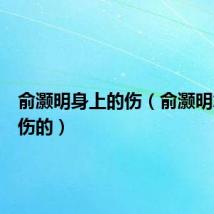 俞灏明身上的伤（俞灏明怎么受伤的）