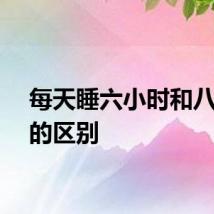 每天睡六小时和八小时的区别
