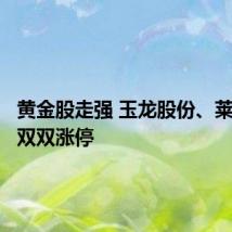 黄金股走强 玉龙股份、莱绅通灵双双涨停