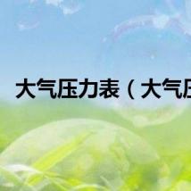 大气压力表（大气压）