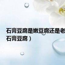 石膏豆腐是嫩豆腐还是老豆腐(石膏豆腐)