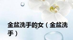 金盆洗手的女（金盆洗手）