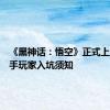 《黑神话：悟空》正式上线！新手玩家入坑须知