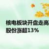 核电板块开盘走高 南风股份涨超13%